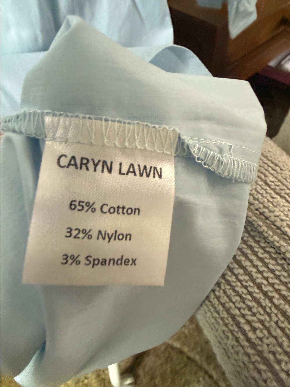 Caryn Lawn Light Blue Kimberly Dress (One Size) B8 - Picture 5 of 16